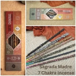 Sagrada Madre Seven Chakras Handmade Incense Sticks. Fixed Price $12.00.