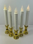 Northlight Five (5) Led Flickering Window Christmas Candle Lamp 8.5". Fixed Price $26.09.