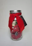 Nomi Home Holiday Elegance Luxury Botanical Poinsettia Big Mason Jar Xmas Decor. Fixed Price $24.00.