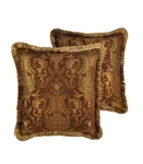 Sherry Kline China Art Brown 20-INCH Luxury Pillows (set Of 2). Fixed Price $114.52.