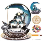 New Moon Backflow Incense Holder, Ceramic Hand-made Fountain Burner W.... Fixed Price $37.63.