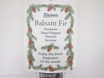 20 Sticks 11" Balsam Fir Natural Incense Paines Fragrance Christmas Tree Holiday. Fixed Price $9.94.