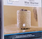 Mainstays Electric Wax Warmer Cream Ceramic Embossed Flameless Etl New Box. Fixed Price $20.00.