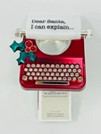 Bath & Body Works White Barn Typewriter Dear Santa Can Explain Wallflower Plug. Fixed Price $24.99.