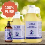 Lavender Florals Aromatherapy Massage & Body Oil - Tranquil, Soothing Blend. Fixed Price $32.95.