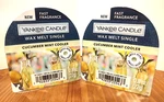 Yankee Candle Cucumber Mint Cooler Wax Melt Tart Singles 2 0.8 Oz Each New. Fixed Price $12.50.