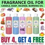 4 Oz. Fragrance Scented Oil - Soap Burning Bath Bomb Candle Incense Making. Fixed Price $12.95.