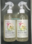 (2-PK) Room 1019 Vanilla Pistachio Lightly Scent Aroma Linen Fabric Spray. Fixed Price $37.95.