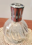 Clear Swirl Glass Lampe Berger Fragrance Diffuser France 6". Fixed Price $27.99.