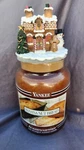 Yankee Black Band Candle Banana Nut 22 Oz Christmas Gingerbread House Top. Fixed Price $50.00.