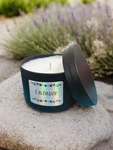 Home Made Lavender Scented Candle. Fixed Price $7.00.