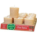 Aloha Bay Candle Eco Palm Wax Votives Chai Spice 12 Unit Scented. Fixed Price $52.99.