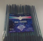 The Dipper Double Strength 19 Inch Incense Baby Powder 25 Sticks 3+ Hours. Fixed Price $9.66.