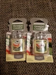 Yankee Candle 2X Christmas Cookie Car Jar Ultimate Air Fresheners Free Ship. Fixed Price $13.99.