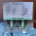 Winter Wallflower Fragrance Bulb Refill 2-PACK Bath Body Works Pine Citrus Clove. Fixed Price $16.00.