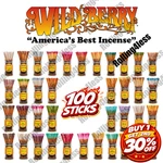 Wildberry 1I" Incense Sticks 100CT Kit Deal (buy One Get 2ND 30% Off). Fixed Price $19.99.