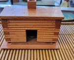 Cabin Incense Burner Balsam Fir Logs Paines Usa Small Rustic. Fixed Price $15.00.