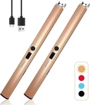 2 Pcs Candle Lighter,windproof Flameless Electric With Led Power Display. Fixed Price $14.00.