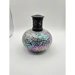 Ashleigh & Burwood London Iridescent Mosaic Glass Fragrance Lamp. Fixed Price $25.00.