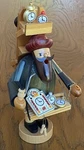 Kwo Bearded Incense Smoker Clockmaker /-seller Erzgebirge Germany Exc+. Fixed Price $89.00.