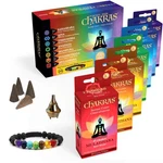 7 Chakras Natural Meditation Incense Cones Gift Set - Variety Of Aromas W.... Fixed Price $57.52.