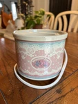 Vintage Rival Potpourri Crock Model 3207 Pink Lace Cottagecore Scent Warmer. Fixed Price $22.00.