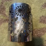 Snowflake Oil Burner Slatkin & Co Silver Christmas Winter. Fixed Price $8.94.