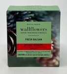 2 Bath & Body Works Fresh Balsam Wallflower Fragrance Refill Bulb Plug In Scent. Fixed Price $12.99.