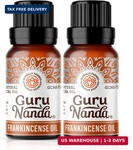 Gurunanda Frankincense Essential Oil Pure Aromatherapy Diffuser 2X0.5OZ. Fixed Price $15.00.