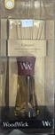 Woodwick Caramel Scented Oil Diffuser Large 7.4 Oz Fragrance 12 Reeds New. Fixed Price $29.99.