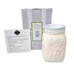 Scentsy Let Snow" Wax Warmer White Mason Jar Winter, 34974, Original Box. Fixed Price $28.28.