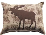 Moose Tapestry 10 X14 Balsam Fir Filled Pillow Sachet Brown Velvet Back Paine's. Fixed Price $49.50.