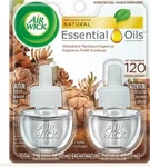 New Air Wick Woodland Mystique Essential Oil Refill Plug In 2-PACK Freshener. Fixed Price $22.99.