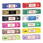 Incense Sticks Satya Nag Champa Assorted 12 Pack 15G Boxes Mixed Scents. Fixed Price $14.99.