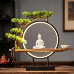 Txyxt Shakyamuni Buddha Ceramic Statue Indoor Backflow Incense Burner With Le.... Fixed Price $185.55.