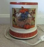 Crazy Mountain Large Electric Jar Candle Warmer - Fall, Autumn, Pumpkin Theme. Fixed Price $24.00.