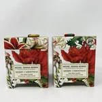 Michel Design Works Merry Christmas Soy Wax Candle Mistletoe & Holly Scent Lot 2. Fixed Price $35.99.