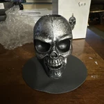 Fantasy Gifts Small Metallic Skull Backflow Incense Burner Resin Figurine. Fixed Price $19.99.