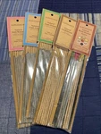 Auroshikha Natural Resin Incense Multi-scent Bundle 5 Pks + 1 Wooden Holder. Fixed Price $16.99.