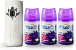 Wizard Automatic Spray Air Freshener Kit 5OZ Sweet Vanilla Lavender 3 Pack Home. Fixed Price $29.99.