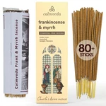 Frankincense & Myrrh Sticks - Charcoal Free, Upcycled Flowers, 80 Pack. Fixed Price $21.38.
