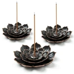 Brass Lotus Incense Holder, Sticks Burner, Ash Catcher, 3 Pack. Fixed Price $14.36.