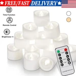 Led Flameless Candles Tea Lights Votive W/ Remote &timer. Fixed Price $13.86.
