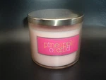 Bath & Body Works Slatkin Co Pineapple Orchid 3-WICK 14.5 Oz Candle New Htf. Fixed Price $40.47.