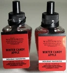 2 - Bath & Body Works Winter Candy Apple Wallflowers Home Fragrance Oil Refills. Fixed Price $14.95.