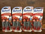 4-PACK Refresh Your Car Oil Wick Very Cherry Scent Vent Diffuser Air Freshener. Fixed Price $17.99.