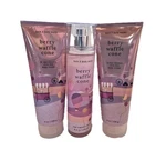 Bath & Body Works Berry Waffle Cone Fragrance Mist Cream 3 Piece Set. Fixed Price $46.99.