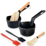 Iron Sauce Pan 2.5 Inches Mini Basting Bbq Mop SP01 Black Cast Iprouder Pots. Fixed Price $51.99.