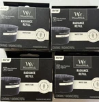 Lot Of 4 Nip Woodwick Radiance Diffuser White Teak Fragrance Free Shipping. Fixed Price $25.00.