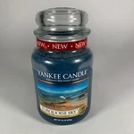 Retired Yankee Candle "turquoise Sky" Large 22 Oz Jar Unlit Fresh Rare New. Fixed Price $39.95.